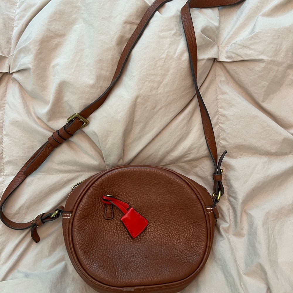 JCREW around leather bag